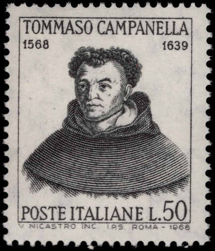 Italy 1968 Tommaso Campanella unmounted mint.