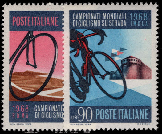 Italy 1968 Cycling unmounted mint.