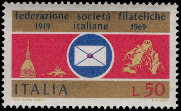 Italy 1969 Italian Philatelic Federation unmounted mint.