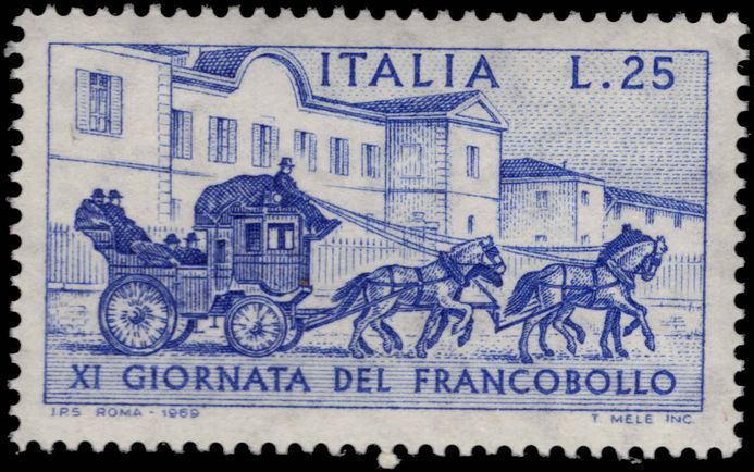 Italy 1969 Stamp Day unmounted mint.