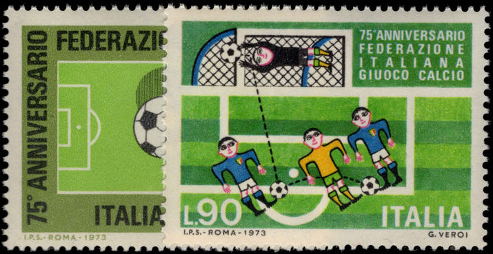 Italy 1973 Italian Football Association unmounted mint.