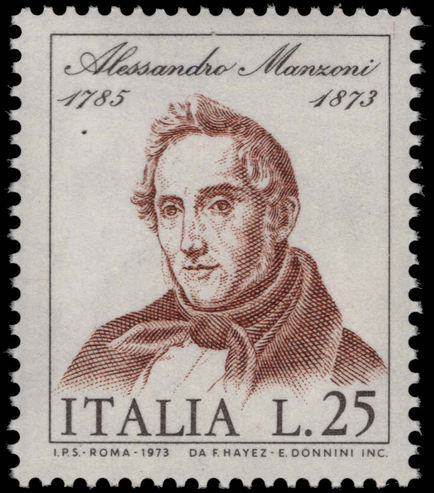 Italy 1973 Manzoni unmounted mint.