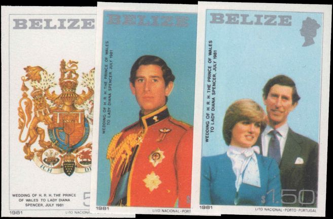 Belize 1981 Royal Wedding imperf unmounted mint.