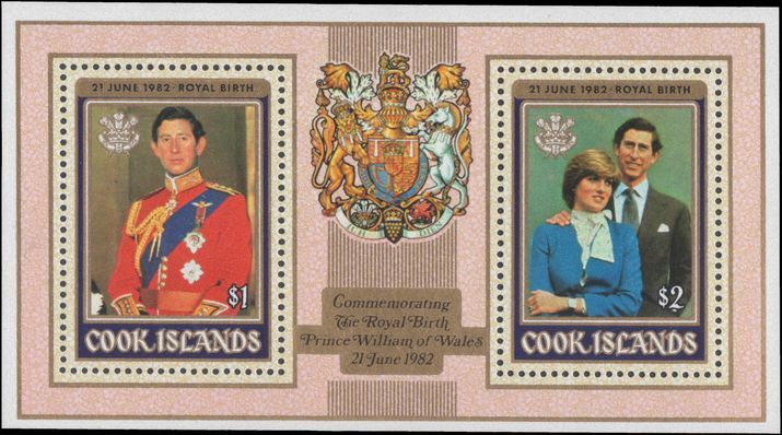 Cook Islands 1982 Royal Birth souvenir sheet unmounted mint.