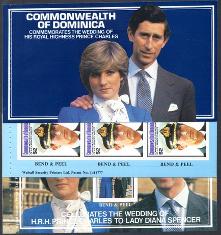 Dominica 1981 Royal Wedding exploded booklet unmounted mint.