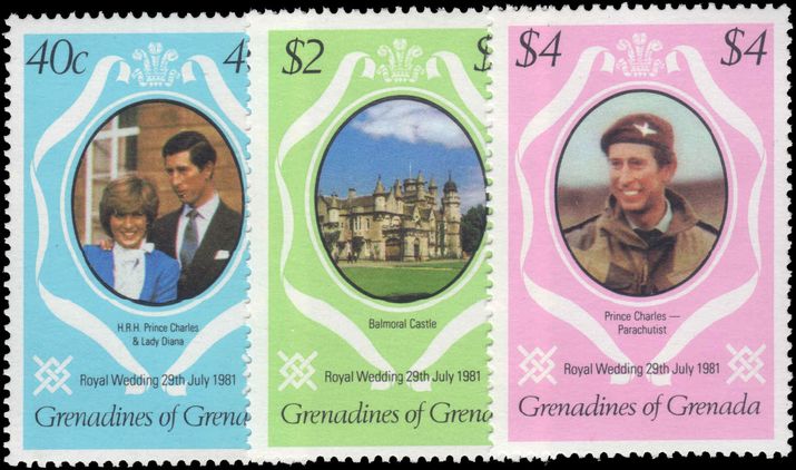 Grenada Grenadines 1981 Royal Wedding perf 15 unmounted mint.