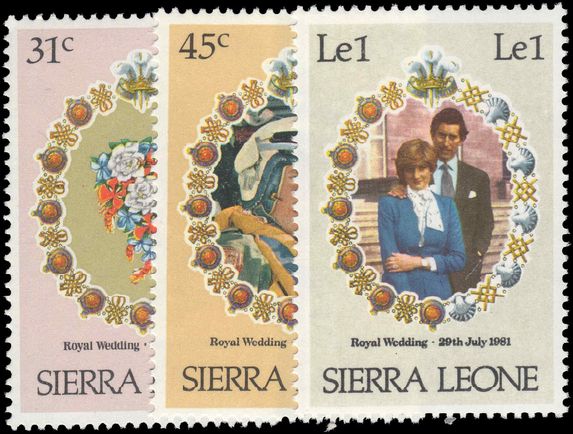 Sierra Leone 1981 Royal Wedding unmounted mint.