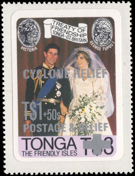 Tonga 1982 Cyclone Relief unmounted mint.