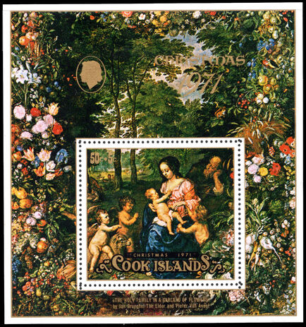 Cook Islands 1971 Christmas Charity souvenir sheet unmounted mint.