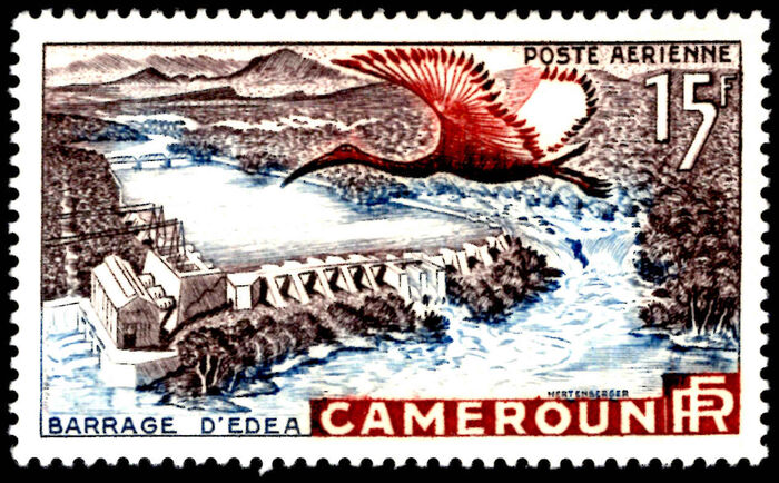 Cameroon 1953 Opening of Edea Barrage lightly mounted mint.