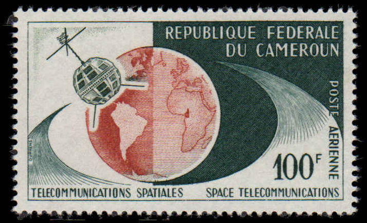 Cameroon 1963 Trans-Atlantic TV Satellite Link 100fr Air unmounted mint.
