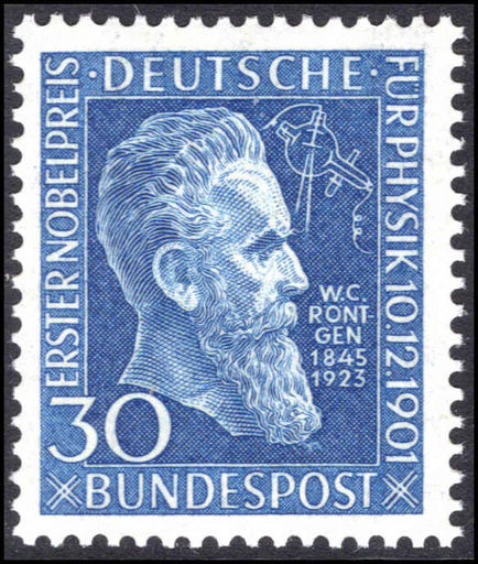 West Germany 1951 Rontgen unmounted mint.