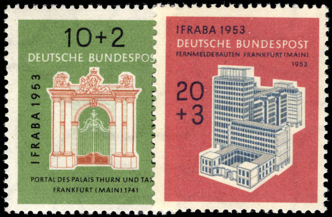 West Germany 1953 International Philatelic Exhibition unmounted mint.