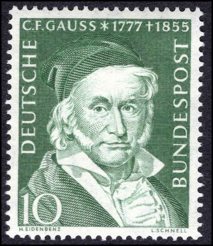 West Germany 1955 Gauss unmounted mint.