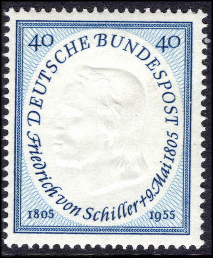 West Germany 1954 Schiller unmounted mint.