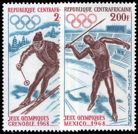 Central African Republic 1968 Olympic Games unmounted mint.