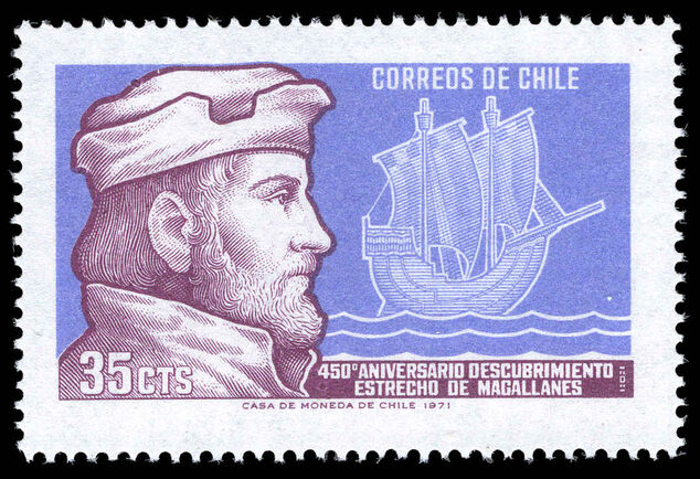 Chile 1971 450th Anniversary of Discovery of Magellan Straits unmounted mint.