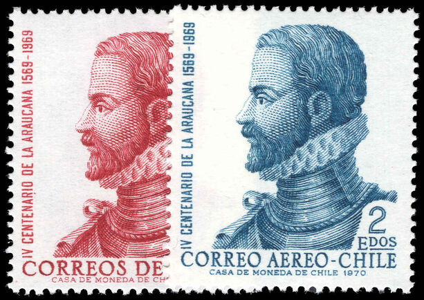 Chile 1972 400th Anniversary (1969) of La Araucana unmounted mint.