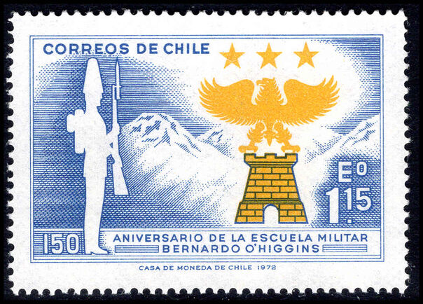Chile 1972 150th Anniversary of O'Higgins Military Academy unmounted mint.