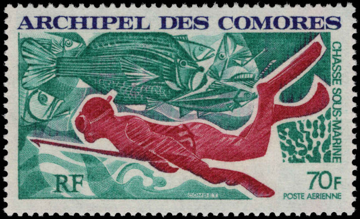 Comoro Islands 1972 Aquatic Sports unmounted mint.