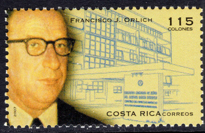 Costa Rica 2007 Birth Centenary of Francisco Jose Orlich Bolmarcich unmounted mint.