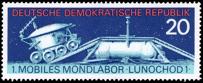 East Germany 1971 Moon Mission of Lunokhod 1 unmounted mint.