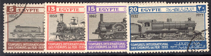 Egypt 1933 International Railway Congress fine used.