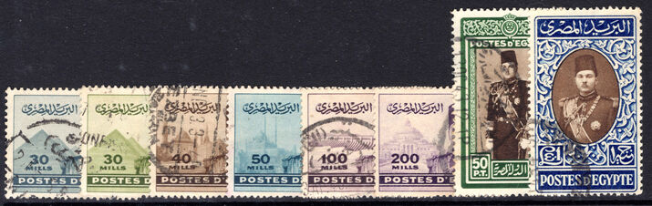 Egypt 1939-46 set fine used.