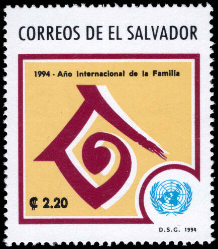 El Salvador 1994 International Year of the Family unmounted mint.