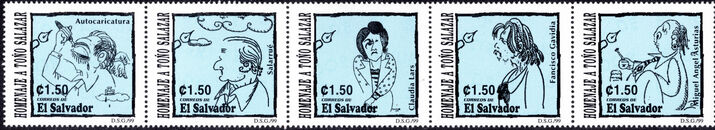 El Salvador 1999 120th Birth Anniversary of Tono Salazar unmounted mint.