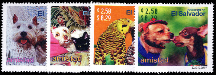 El Salvador 2001 Pets unmounted mint.