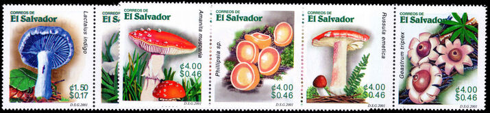 El Salvador 2001 Fungi unmounted mint.