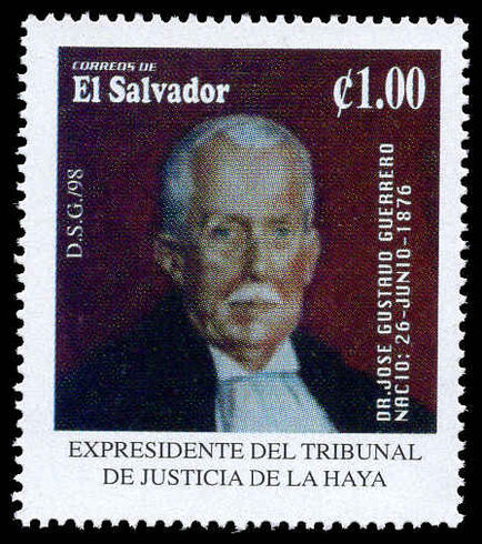 El Salvador 1998 Dr Jose Gustavo Guerro unmounted mint.