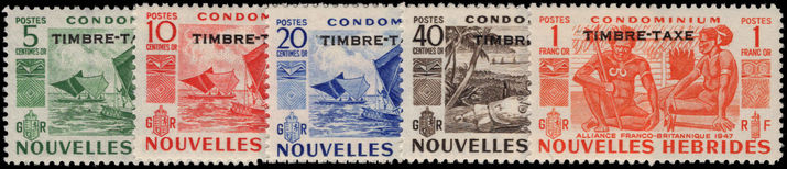 French New Hebrides 1953 Postage Due set unmounted mint.