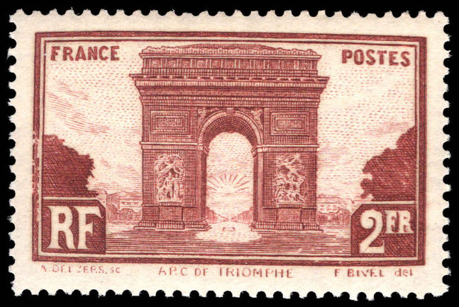 France 1929-33 2f Arc de Triomphe unmounted mint.