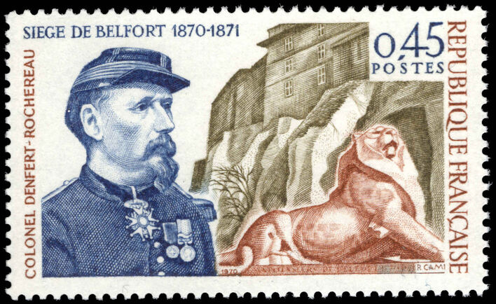 France 1970 Centenary of Belfort Siege unmounted mint.