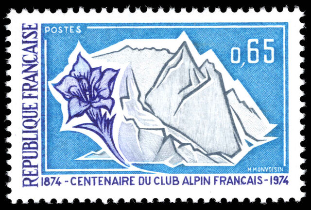 France 1974 Centenary of French Alpine Club unmounted mint.