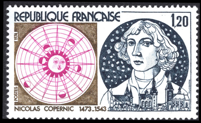France 1974 500th Birth Anniversary (1973) of Nicolas Copernicus unmounted mint.
