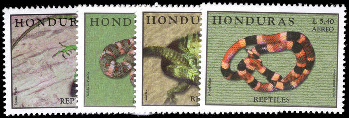 Honduras 1998 Reptiles unmounted mint.