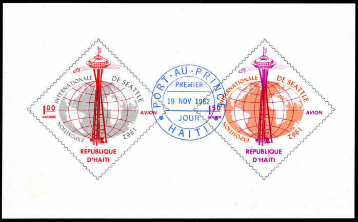 Haiti 1962 Century 21 Exhibition souvenir sheet fine used.