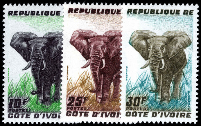 Ivory Coast 1959 African Elephant unmounted mint.