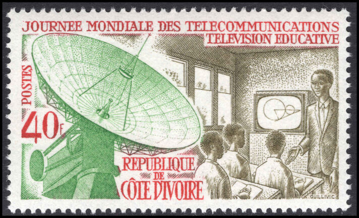 Ivory Coast 1970 World Telecommunications Day unmounted mint.