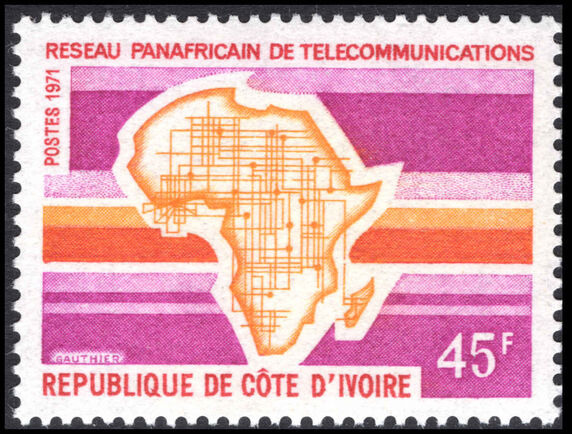 Ivory Coast 1971 Pan-African Telecommunications Network unmounted mint.