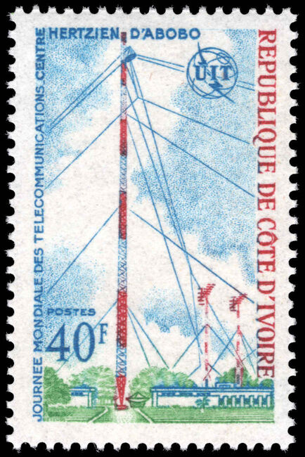 Ivory Coast 1972 World Telecommunications Day unmounted mint.
