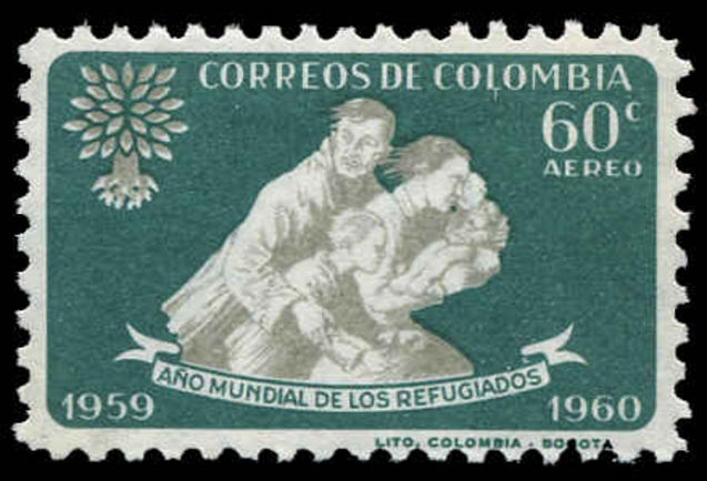 Colombia 1960 World Refugee Year perf 10 unmounted mint.