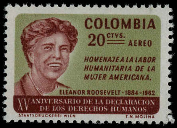 Colombia 1964 Human Rights unmounted mint.