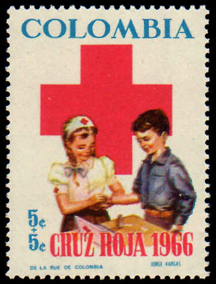 Colombia 1966 Red Cross unmounted mint.