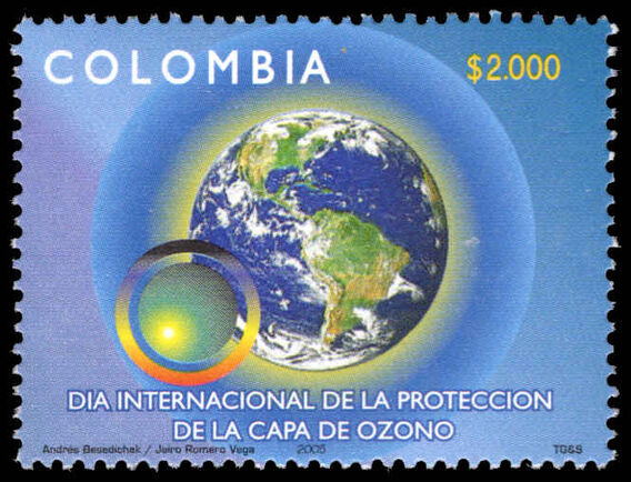 Colombia 2005 International Ozone Layer Protection Day unmounted mint.