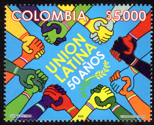 Colombia 2005 50th Anniversary of Latin Union unmounted mint.