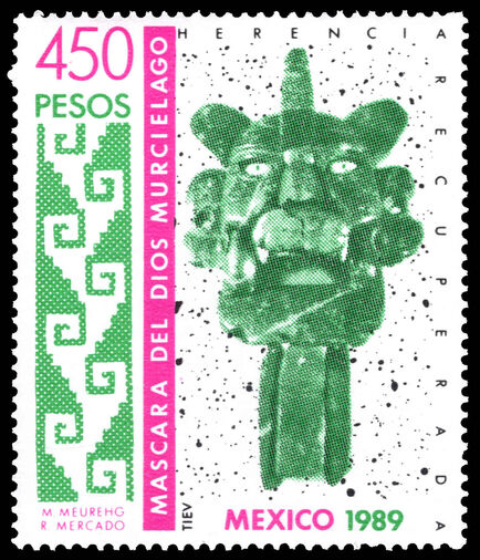 Mexico 1989 Mask of God Murcielago unmounted mint.